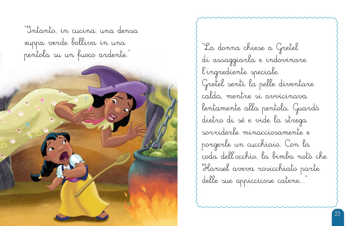 Lilo&Stitch Leggo in corsivo La strega delle caramelle. Per primi lettori