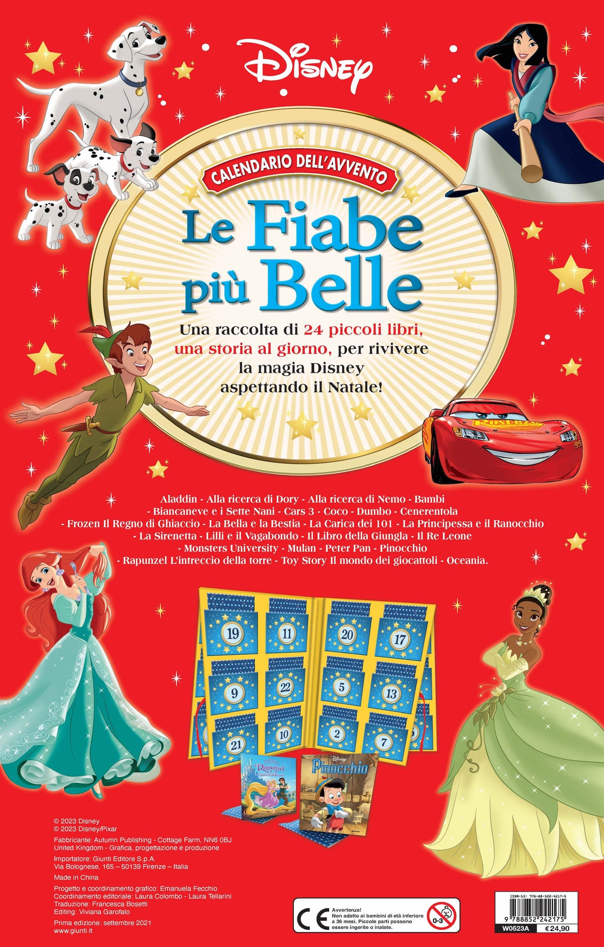 Calendario dell'avvento Disney. Una storia al giorno - 24 libri per vivere la magia