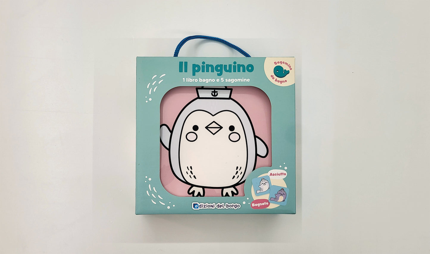 Sagomine da bagno - Il pinguino. 1 libro bagno e 5 sagomine