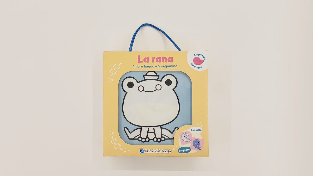 Sagomine da bagno - La rana. 1 libro bagno e 5 sagomine