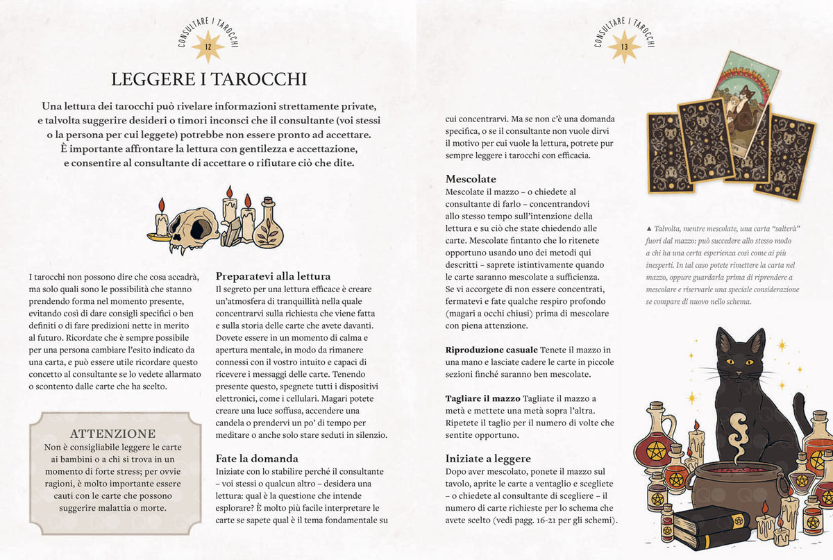 Tarocchi magici dei gatti. 78 carte e un manuale per veri devoti dei felini