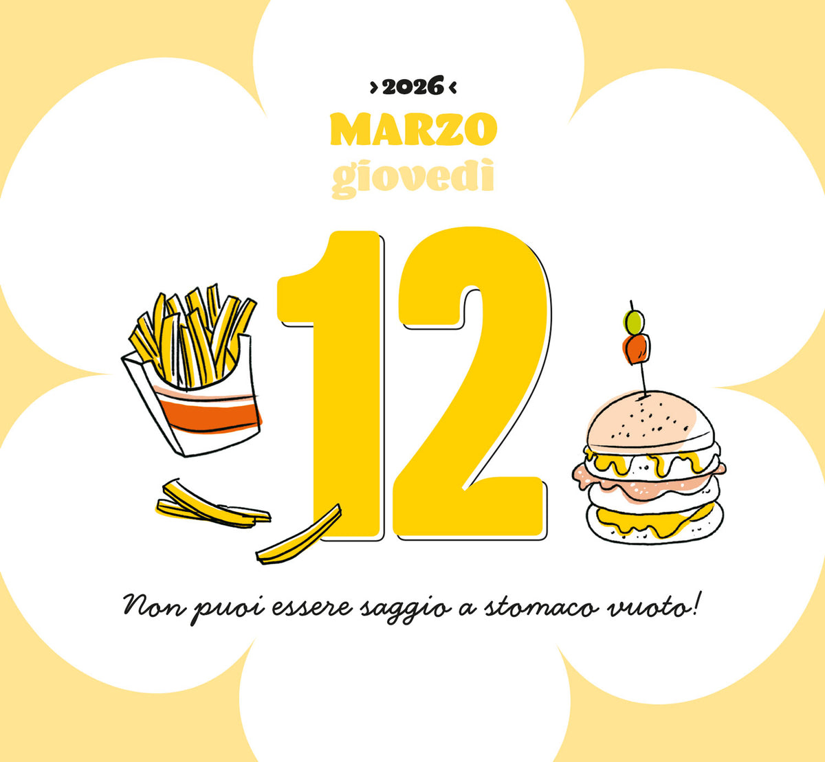 CALENDARIO PENSA POSITIVO 2026 da tavolo (13,8 X 12,7 cm)
