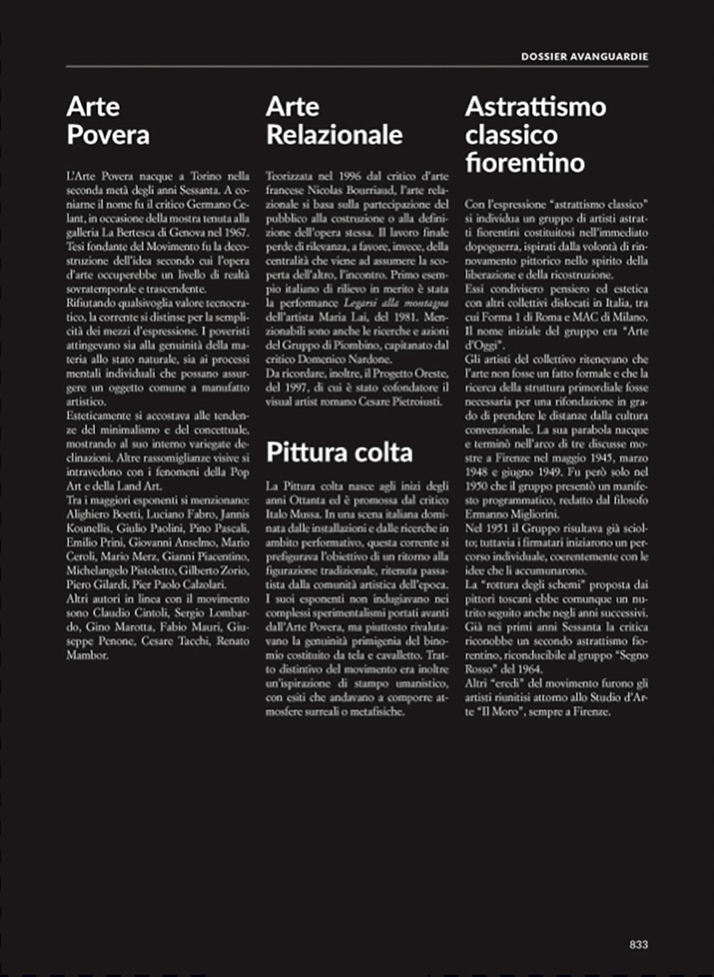 Atlante dell'arte contemporanea