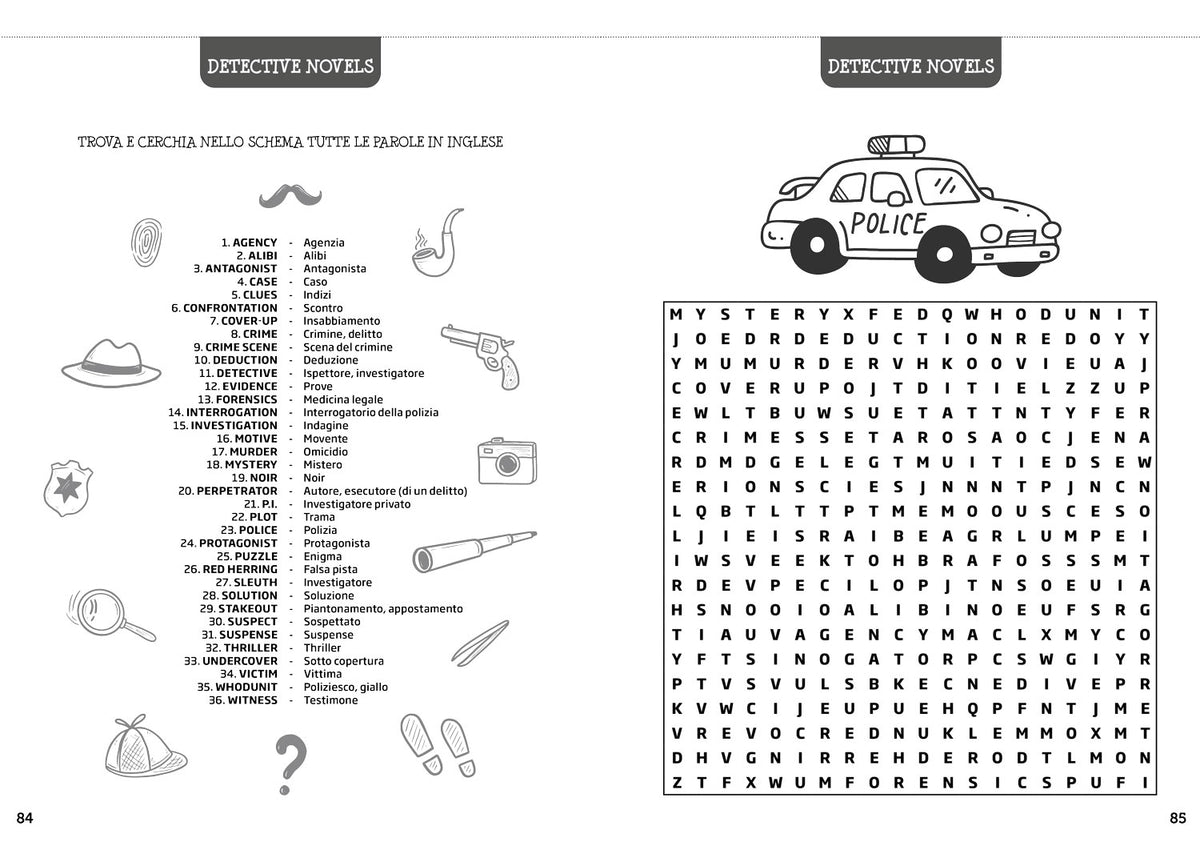 Crucipuzzle English. l'inglese divertente