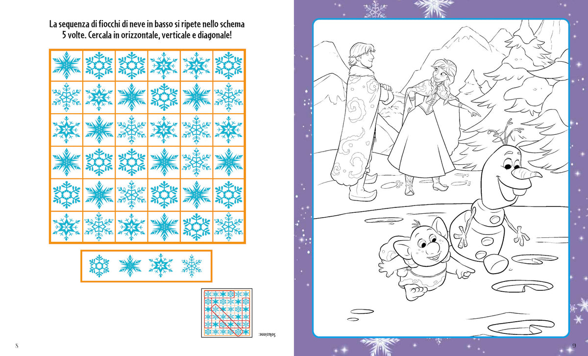Frozen Il Tuttolibro delle sfide. Enigmistica Storie Passatempi per un divertimento senza fine!