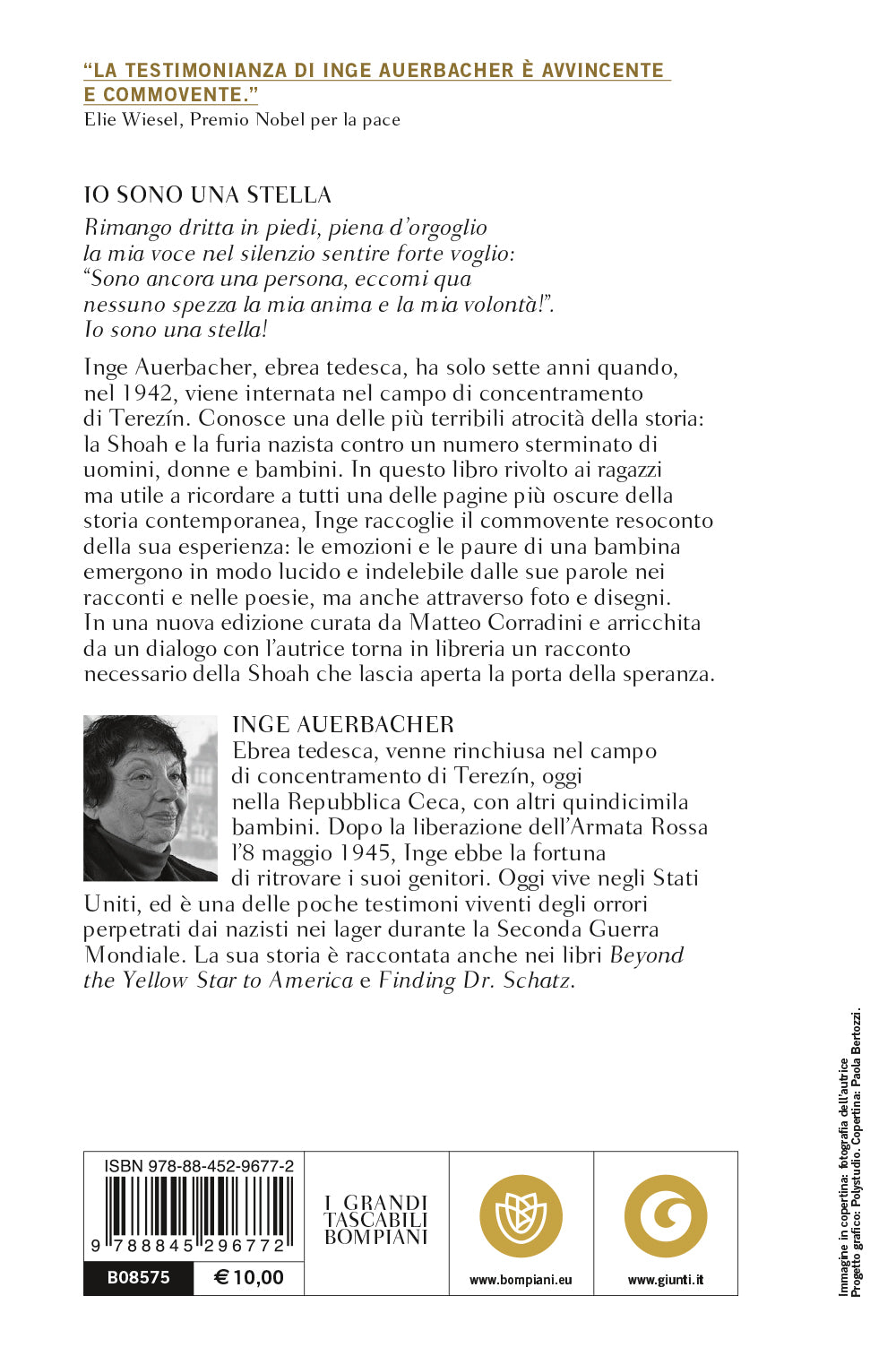 Io sono una stella. La vera storia di speranza e sopravvivenza di una bambina della Shoah - Con un dialogo tra l'autrice e Matteo Corradini