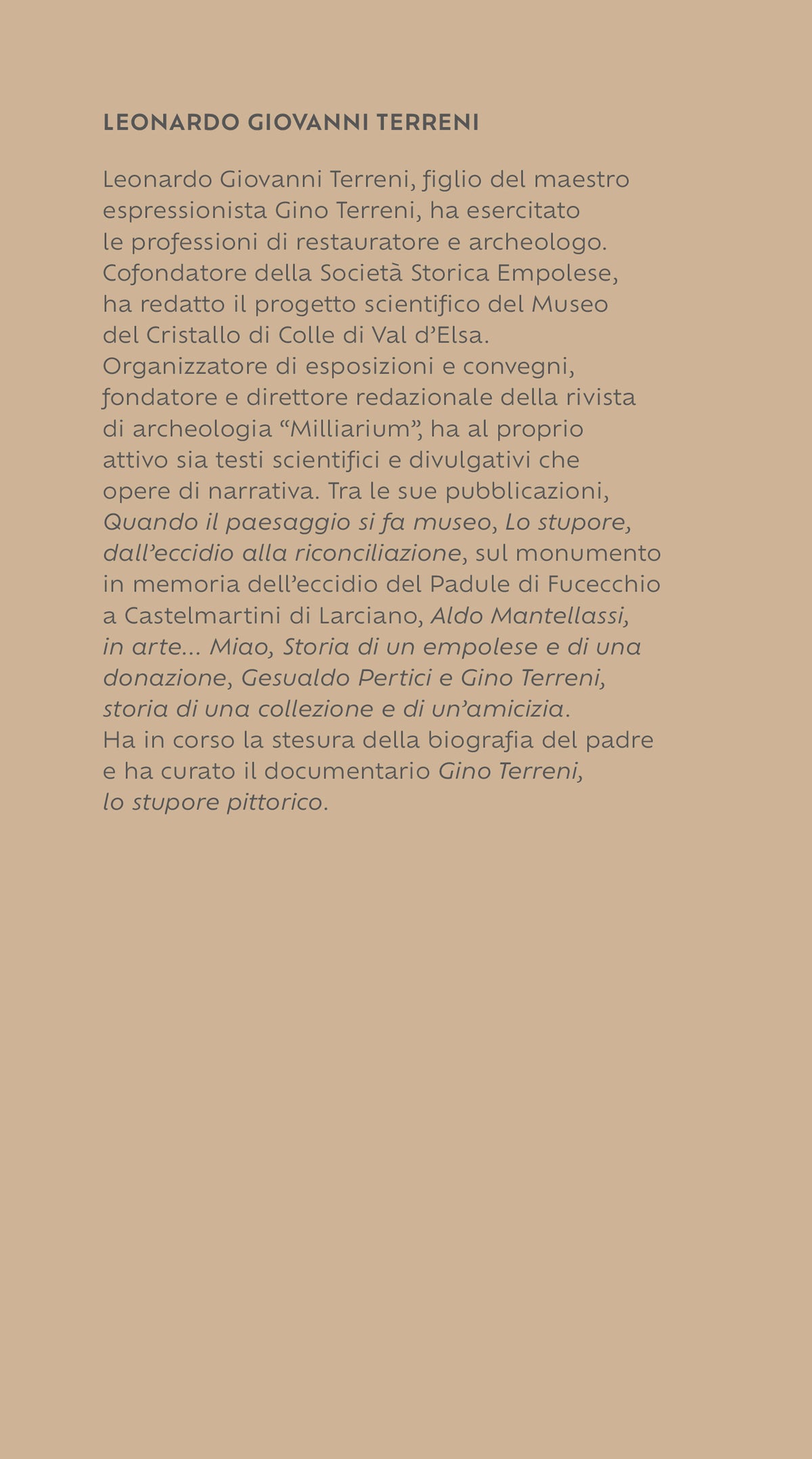 Il sogno di Testore. La storia di Ezio Castellani