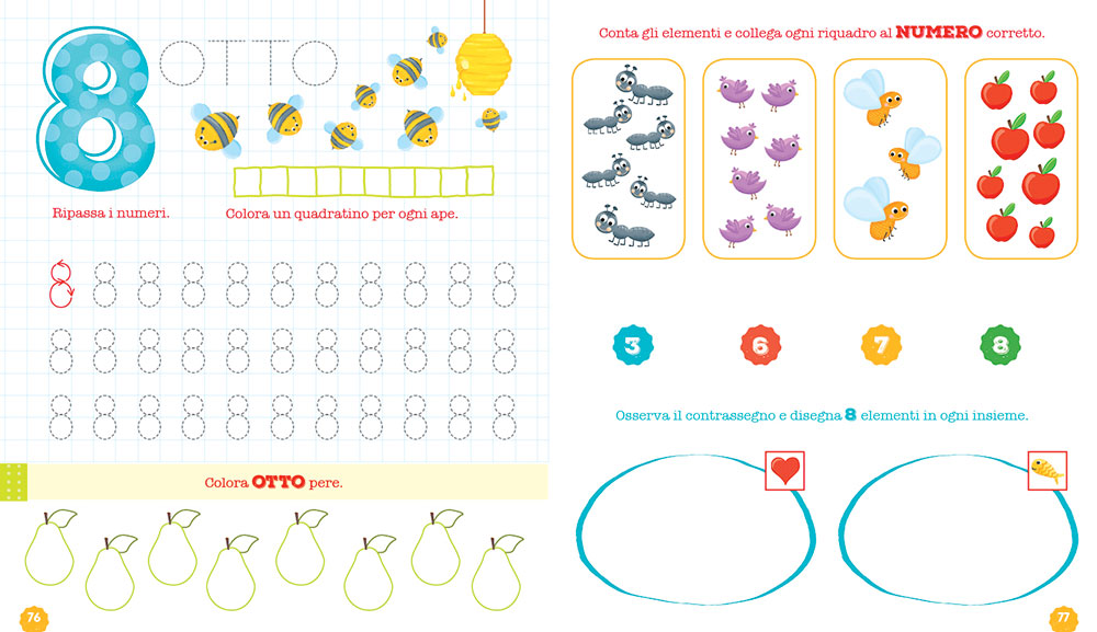 Il quaderno dei numeri - 5/6 anni. Pregrafismi, numeri e logica