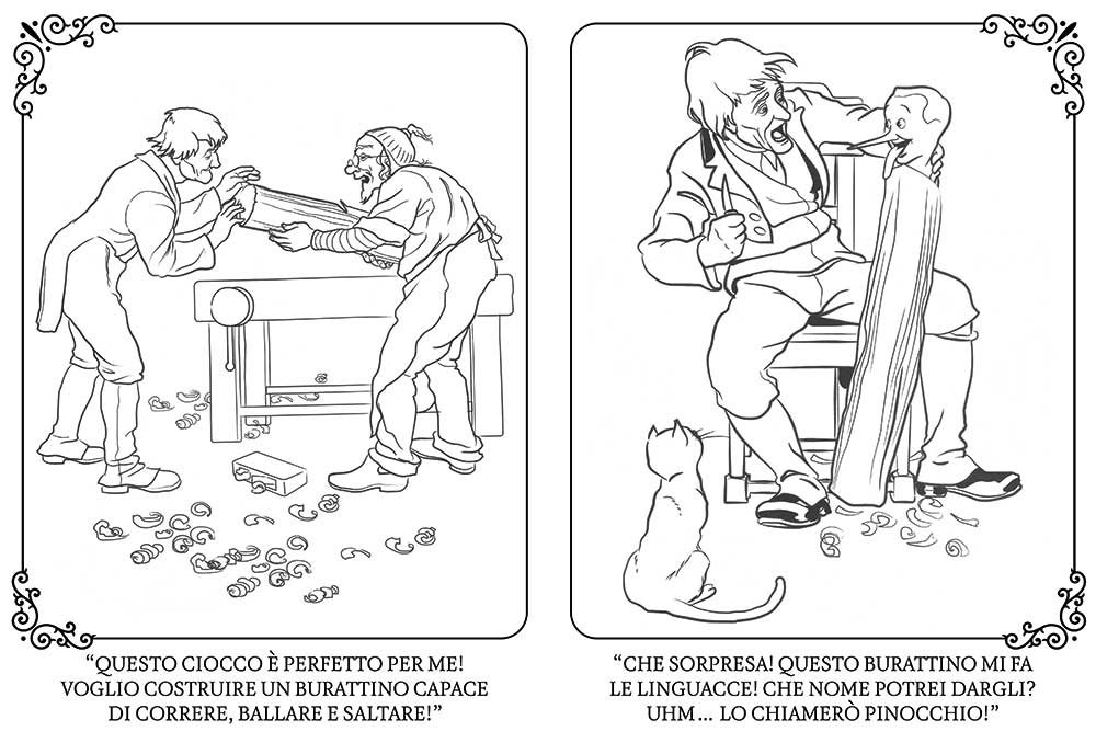Pinocchio da colorare