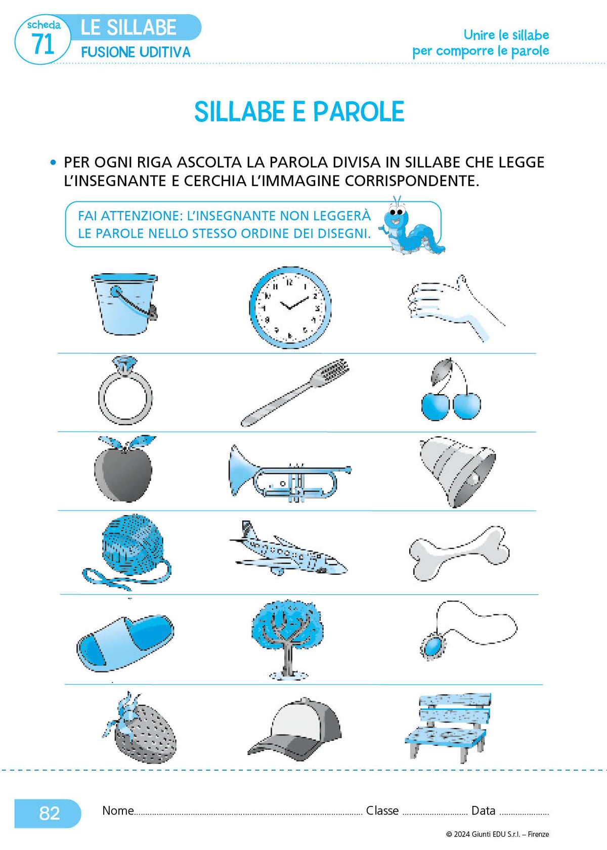 Dal riconoscimento delle lettere all'individuazione delle sillabe. CL I e II - Scuola primaria