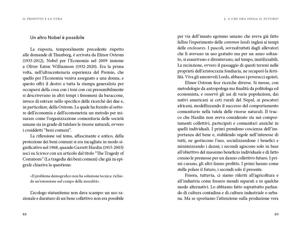 Il profitto e la cura. La sostenibilità e le voci che non abbiamo ascoltato