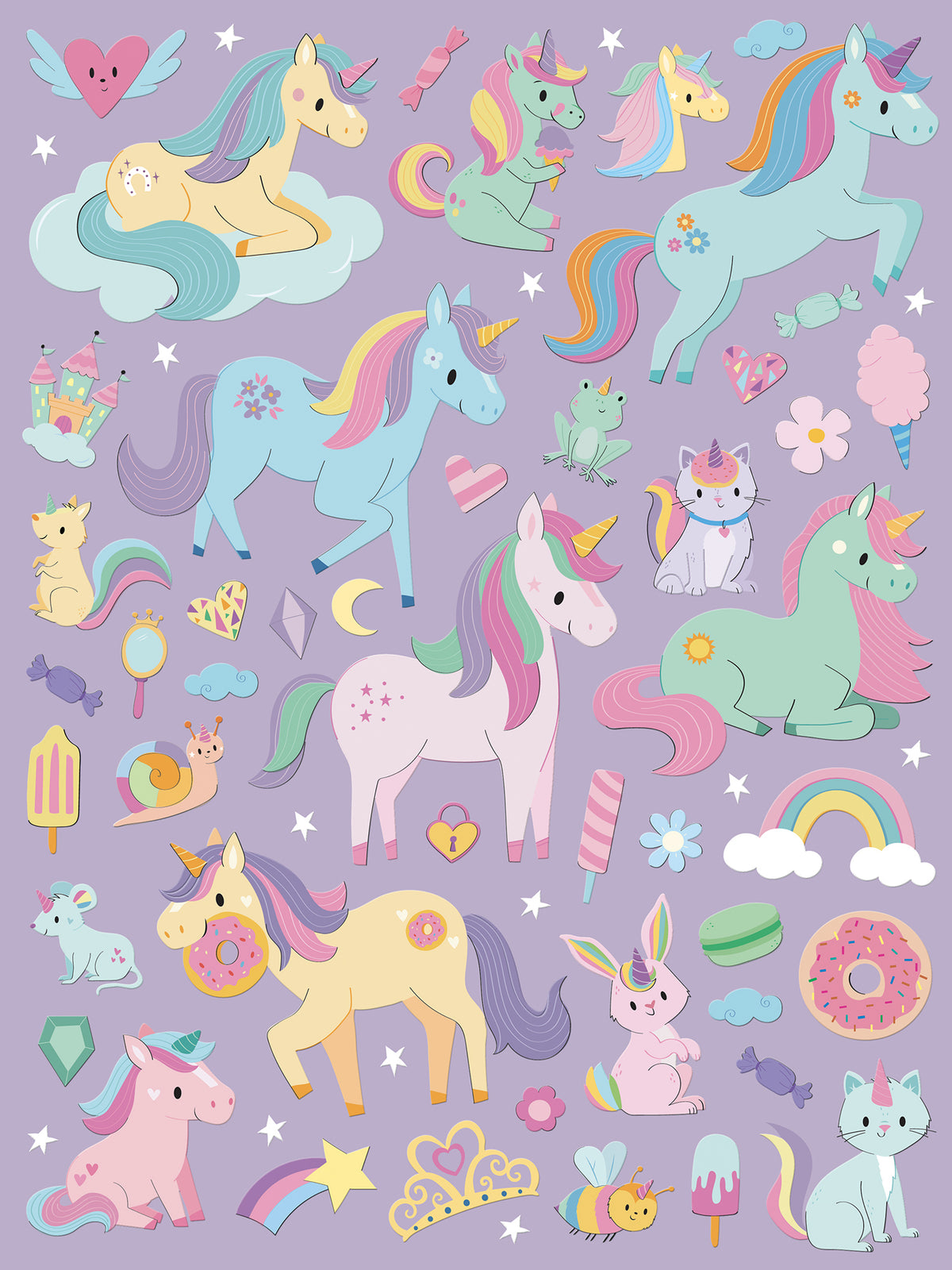 Unicorni Sticker Profumati. Stcker, Coloring, Attività divertenti