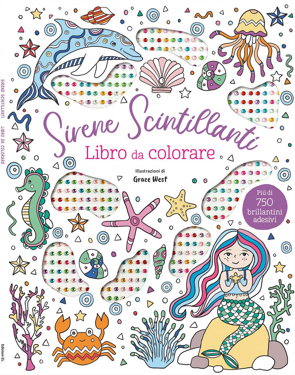 Sirene scintillanti. Libro da colorare