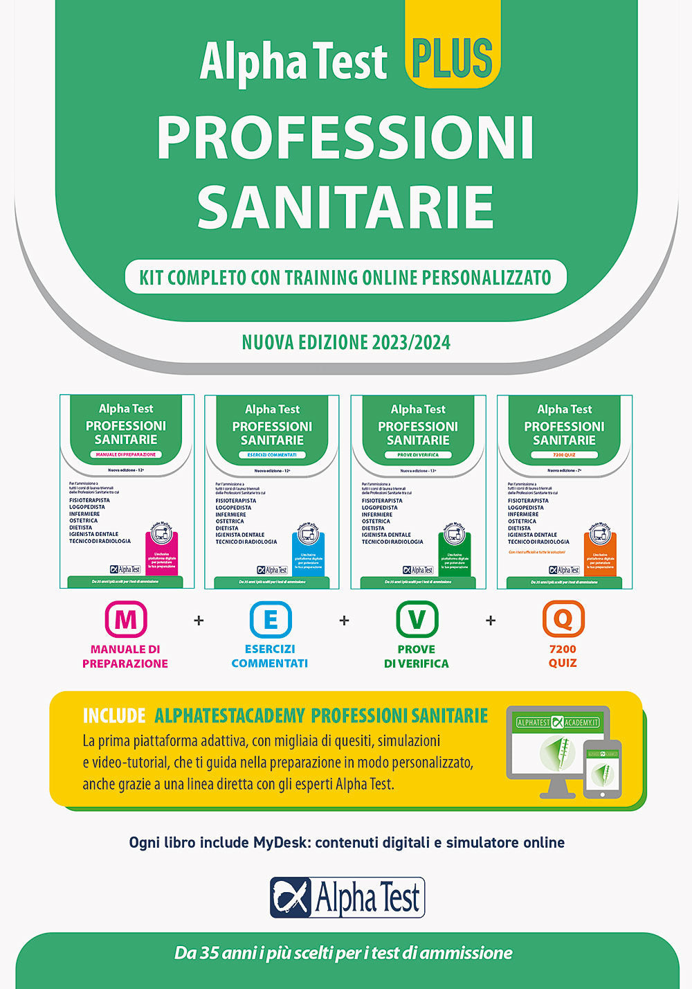 Alpha Test plus. Professioni sanitarie. Kit completo. Ediz. MyDesk.