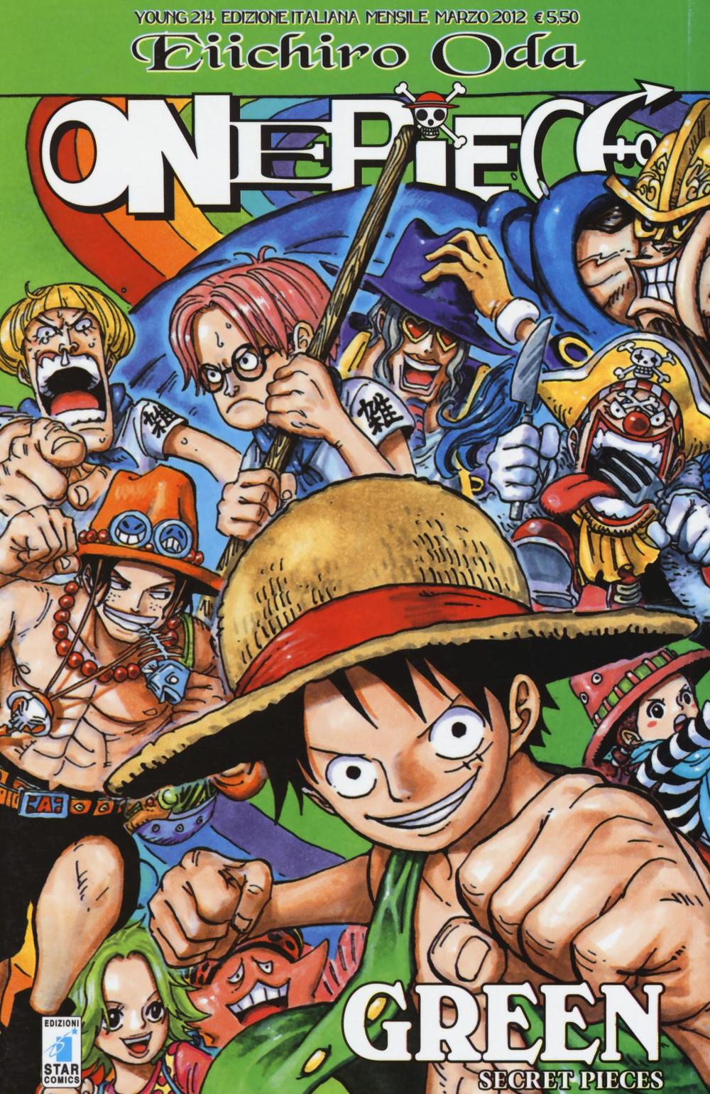 One piece green.
