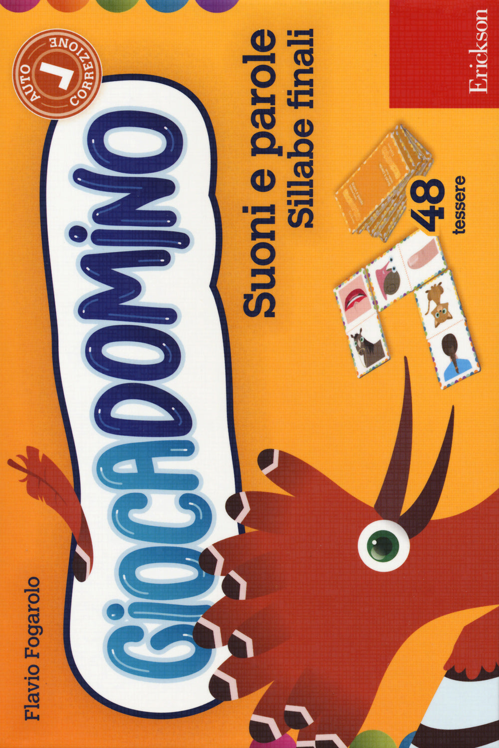 Suoni e parole. Sillabe finali. Giocadomino.
