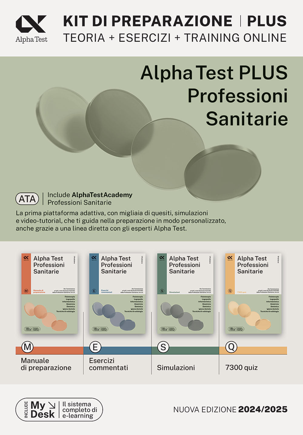 Alpha Test plus. Professioni sanitarie. Kit di preparazione Plus. Ediz. MyDesk. Con Contenuto digitale per download e accesso online