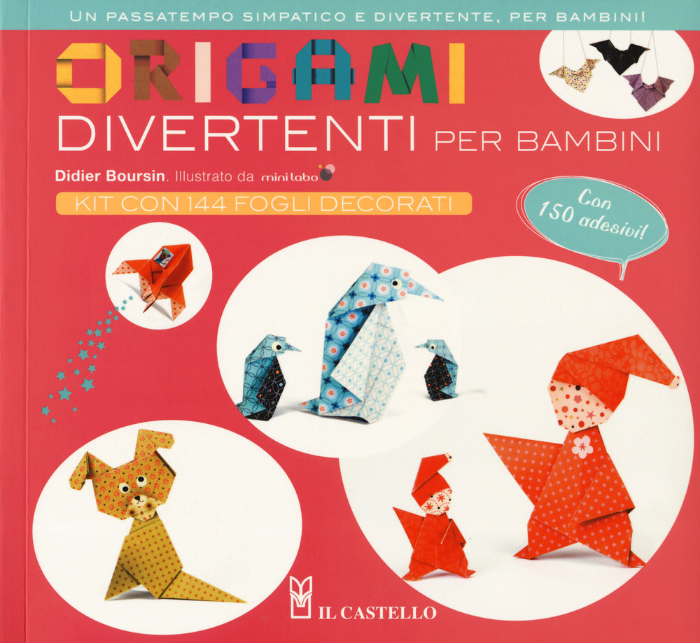 Origami divertenti per bambini. Con adesivi.