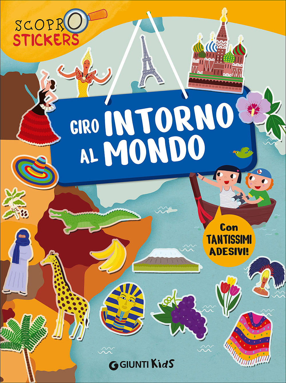 Giro intorno al mondo. Con tantissimi adesivi!