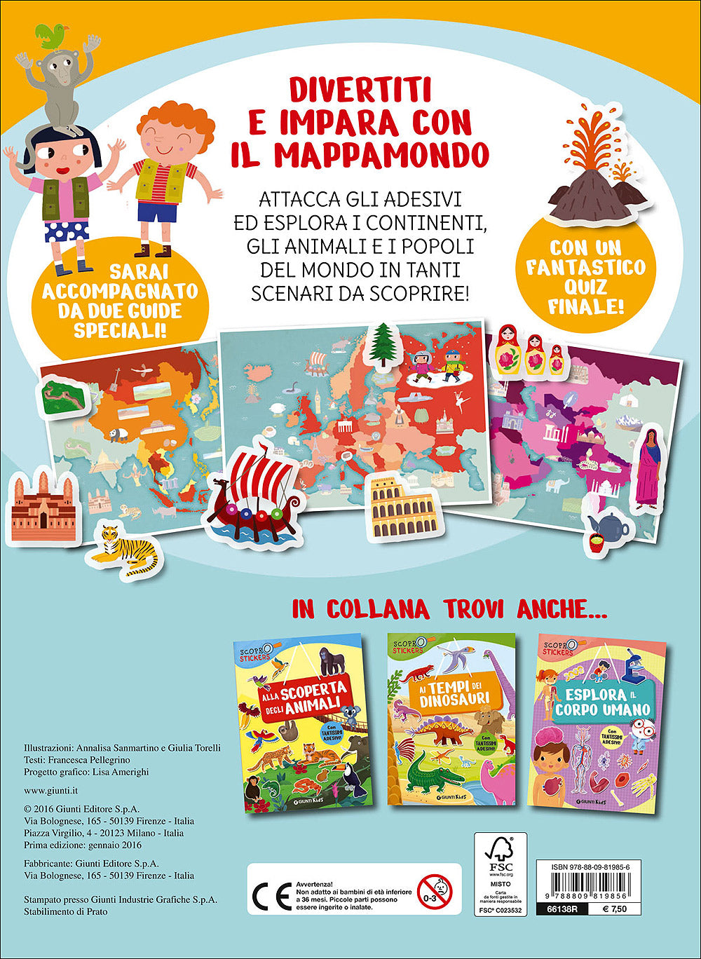 Giro intorno al mondo. Con tantissimi adesivi!