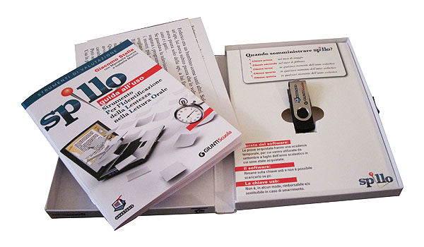 SPILLO: Kit Classe 35 somministrazioni. Guida, chiave USB, testo allievo