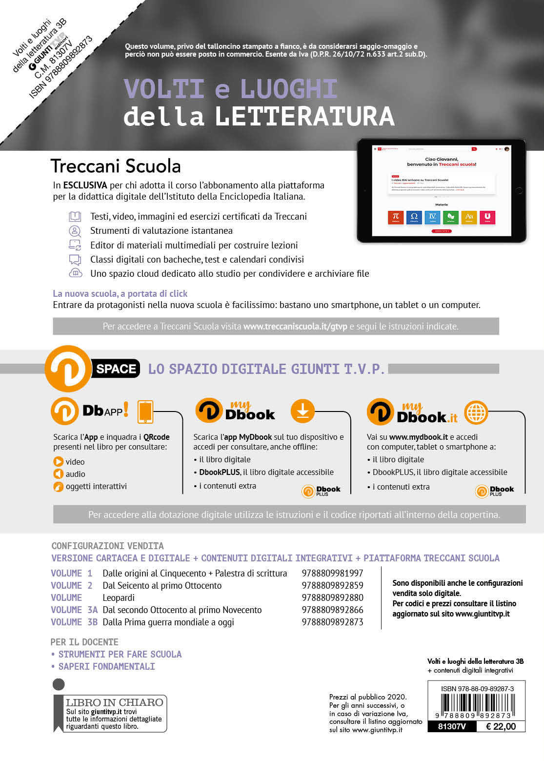 Volti e luoghi della Letteratura 3/B