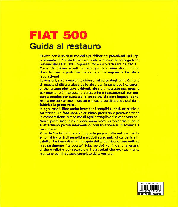 Fiat 500. Guida al restauro