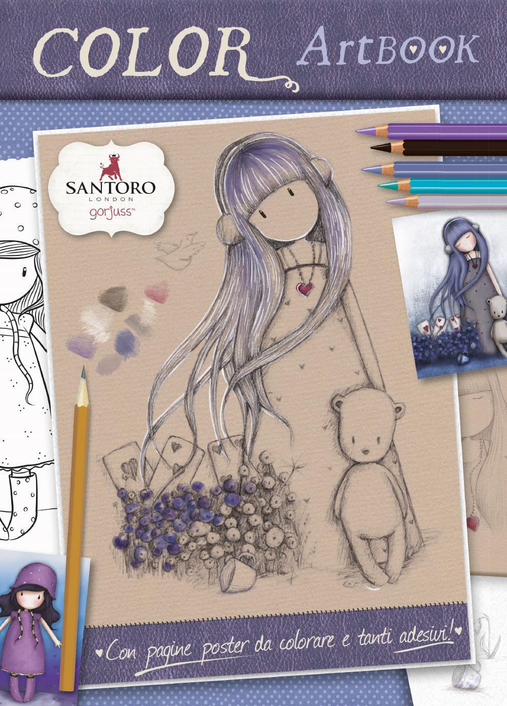 Gorjuss - Color Art Book. Con pagine poster da colorare e tanti adesivi!