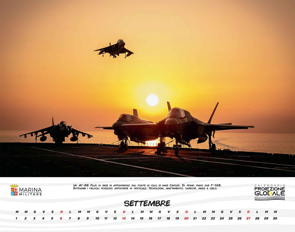 Calendario Marina Militare 2026 - da parete . Proiezione globale