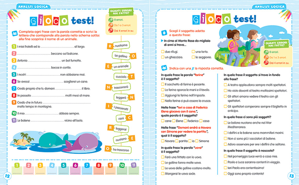 Imparo l'analisi logica. Tante attività e giochi per non sbagliare più!