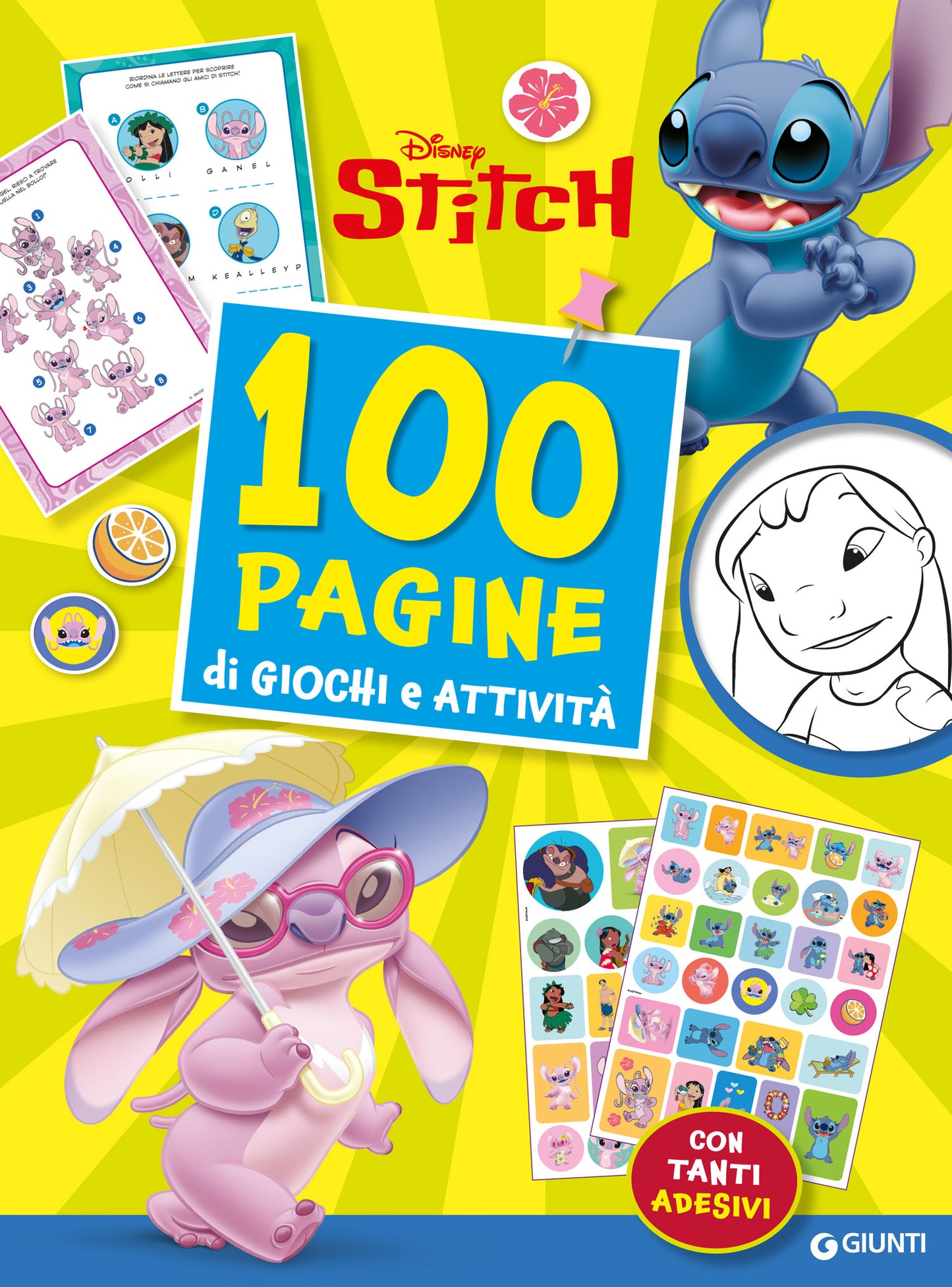 Stitch 100 pagine di giochi e attività. Con Angel. Con tanti adesivi