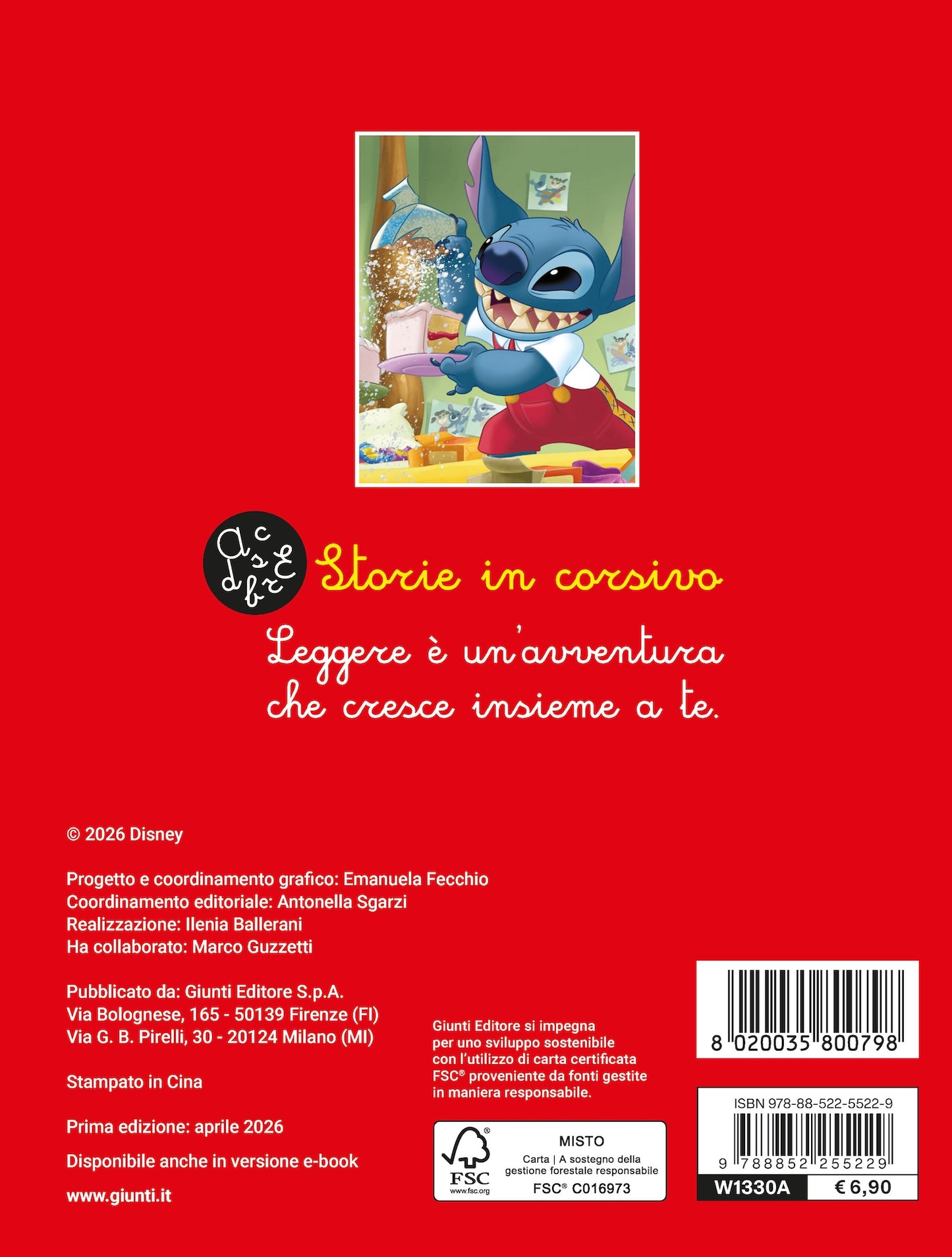 Lilo&Stitch Leggo in corsivo La strega delle caramelle. Per primi lettori
