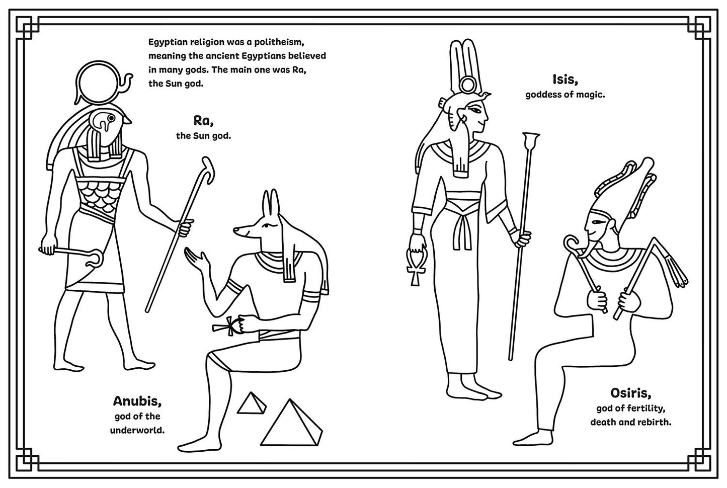 Ancient Worlds. Egypt, Greece, Rome. Coloring Book