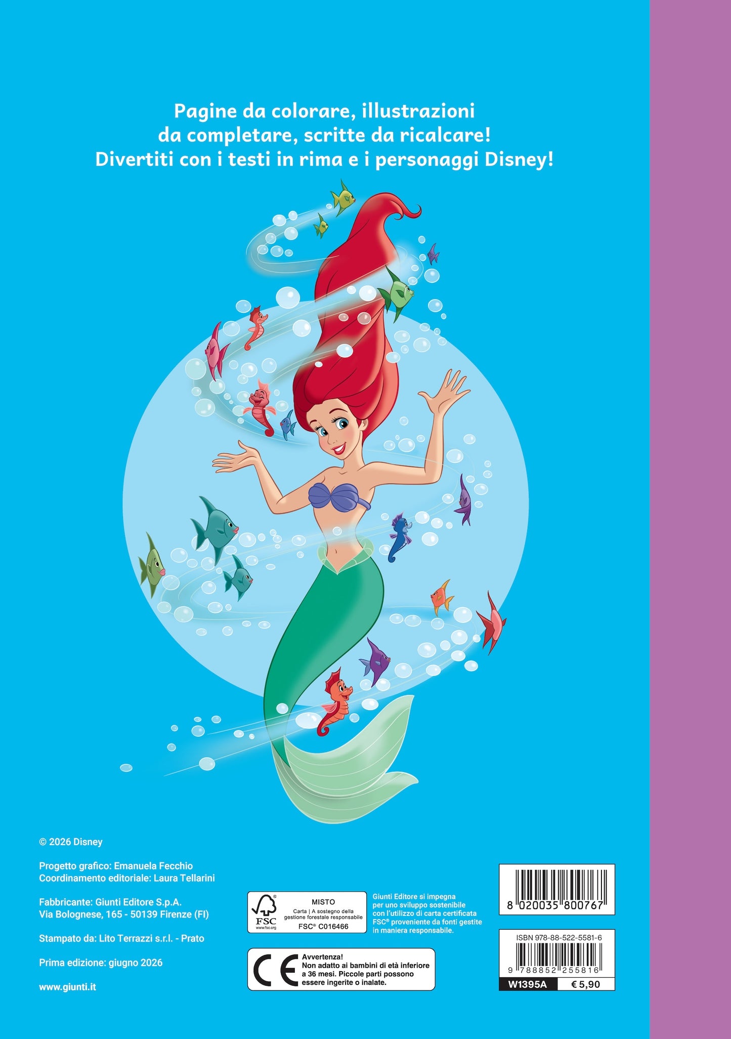 Disney Princess Disegna&colora - Tra le onde