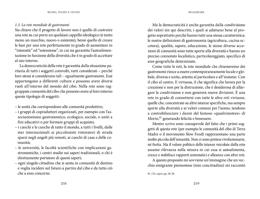Buono, pulito e giusto