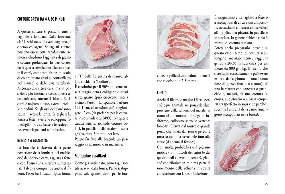 I tagli del maiale. Le razze, le preparazioni di base e le tecniche di cottura. Master di cucina.