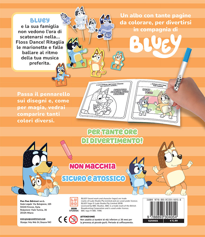 Bluey e la sua famiglia. Albo magico