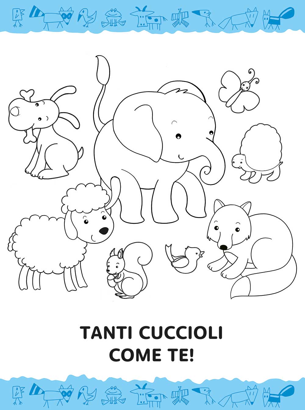 Cuccioli. Colora e gioca con i cuccioli. Con stickers