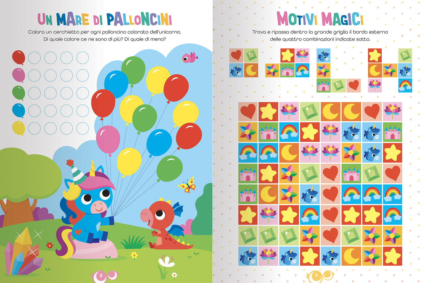 Unicorni. Giochi, percorsi, labirinti, coloring