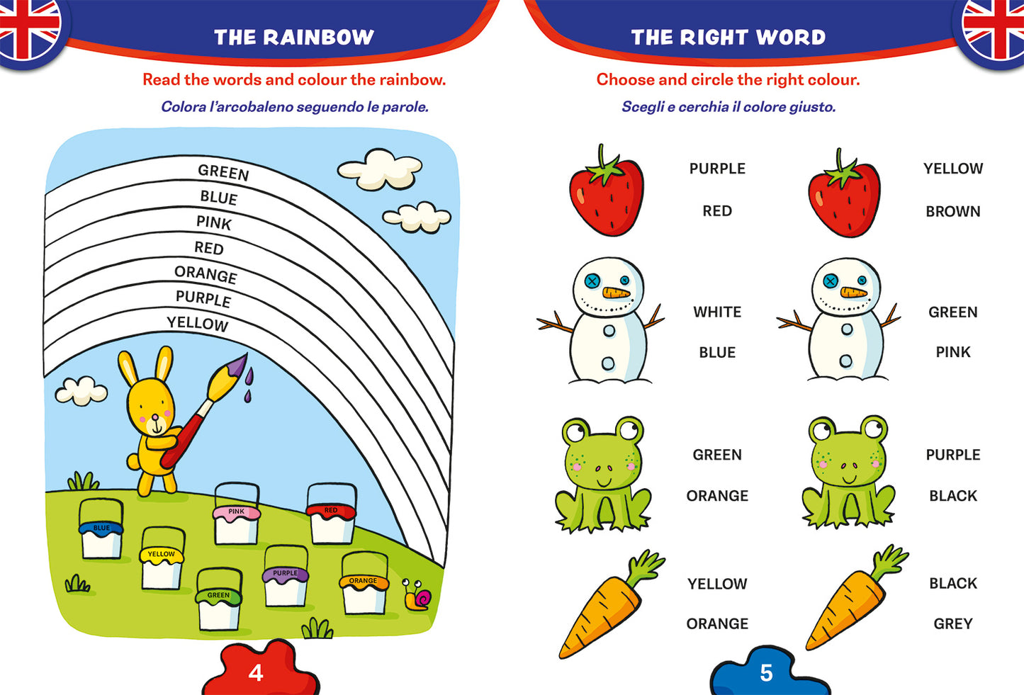 Parole e colori in inglese