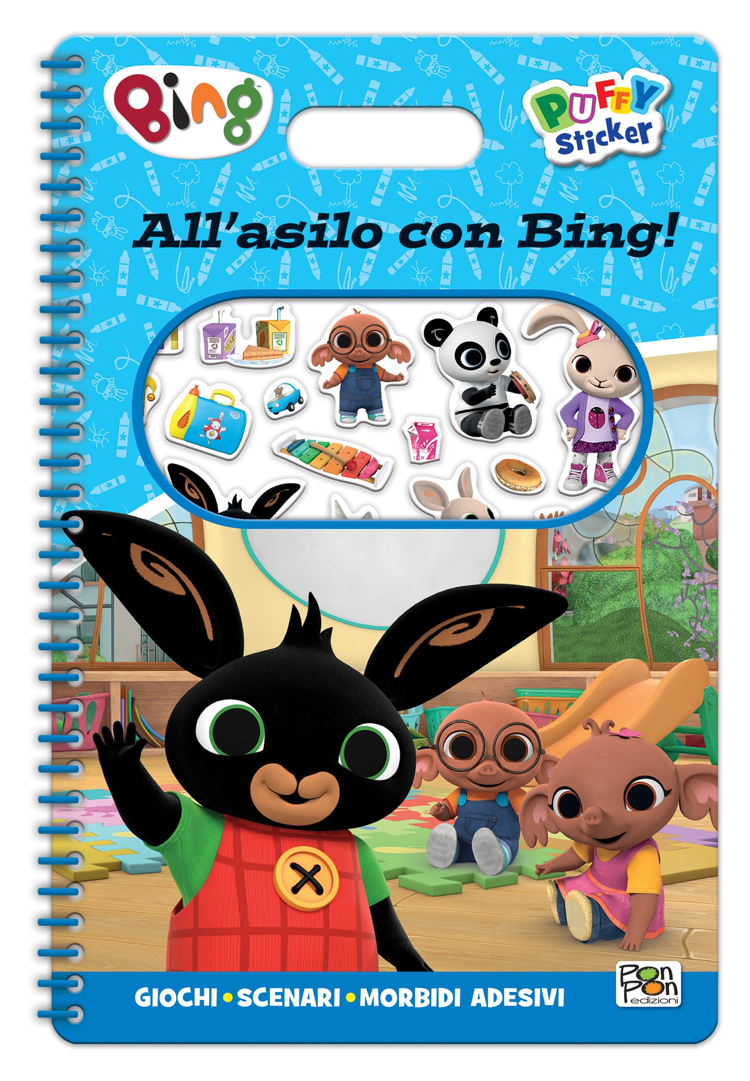 Bing. Puffy sticker. All'asilo con Bing