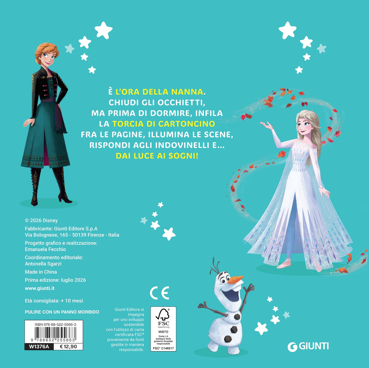 Disney Frozen Brillanotte. Racconti per dare luce ai sogni. Con la torcia magica illumina la storia