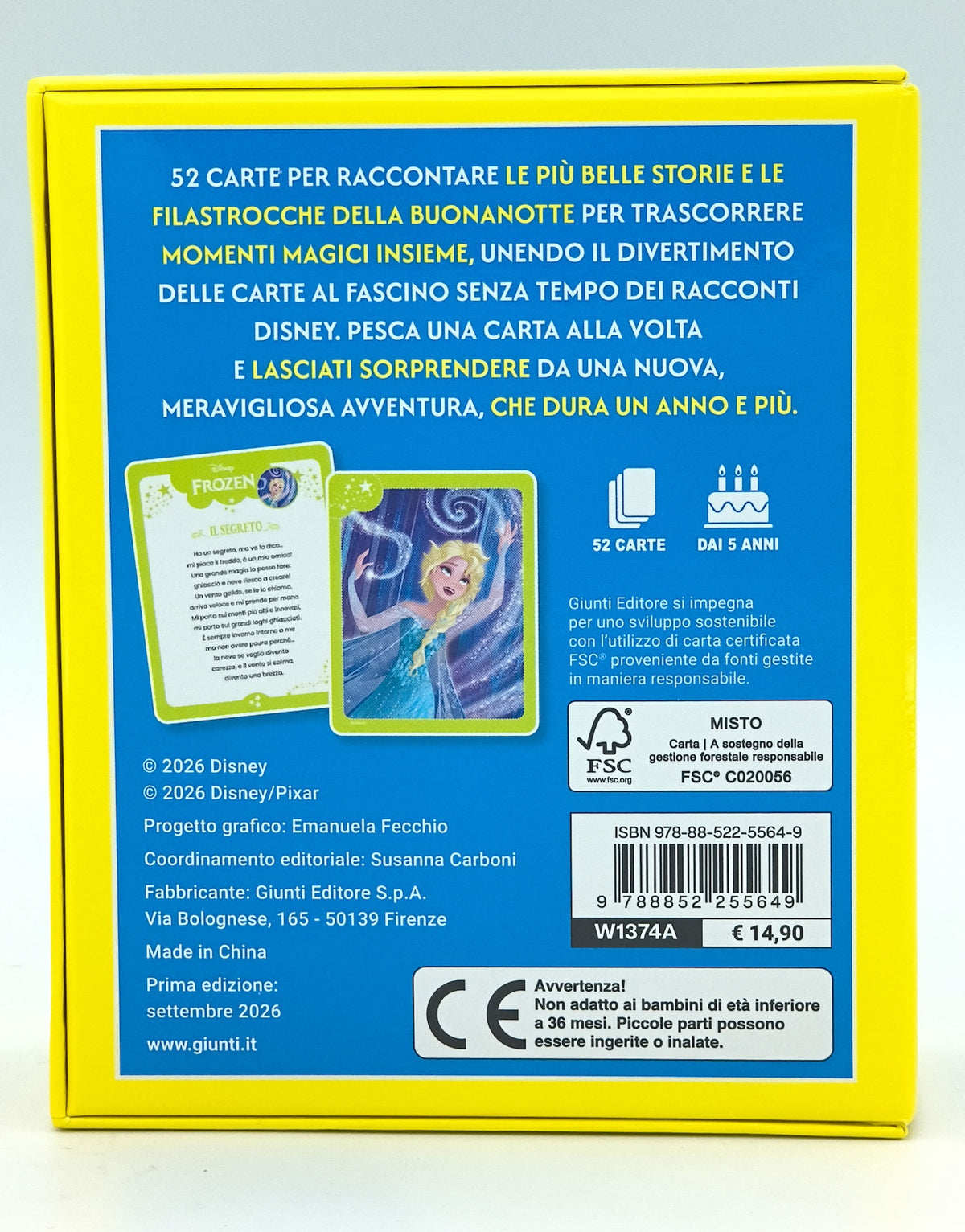 CarteStorie e filastrocche per la nanna Disney. 52 carte. Leggi, sogna, buonanotte