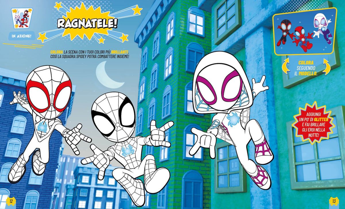 Spidey Il grande libro dei supereroi. Leggi, gioca e colora