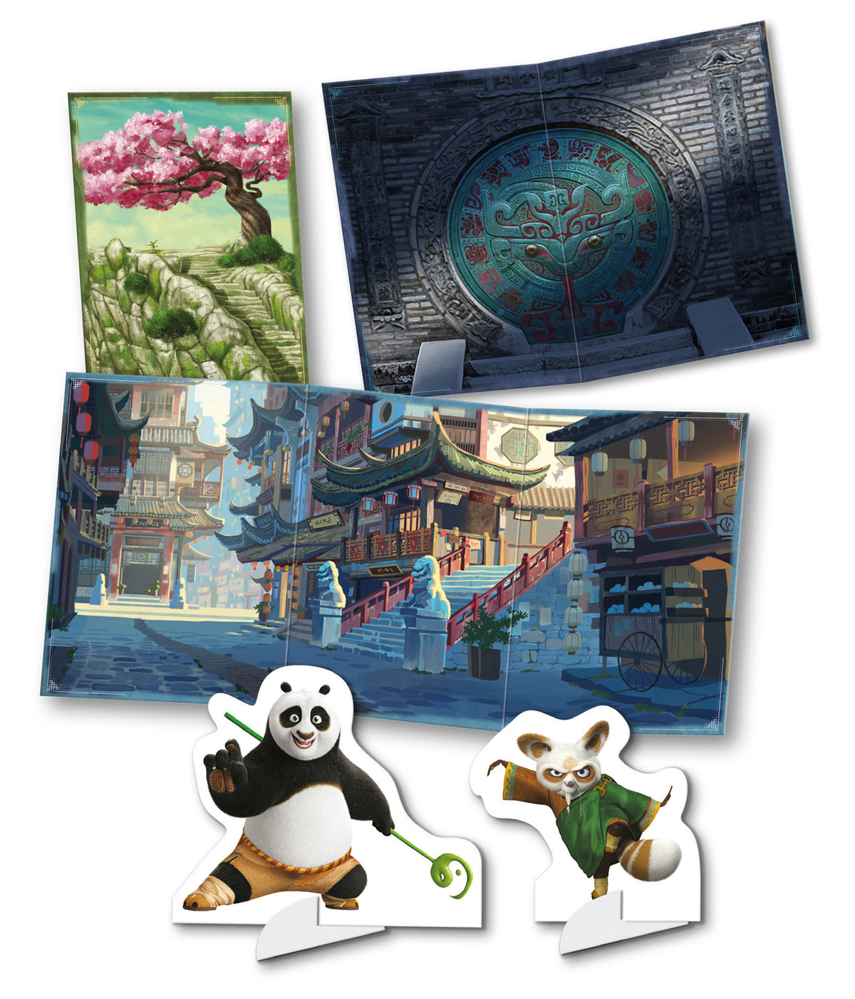 Kung Fu Panda 4. Scenari sticker. Avventure Kung Fu