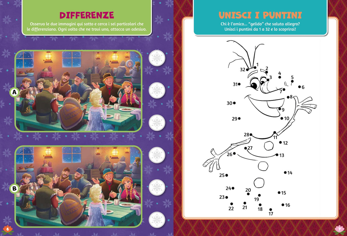 Disney Frozen 500 Sticker. Tante attività con gli amici di Frozen