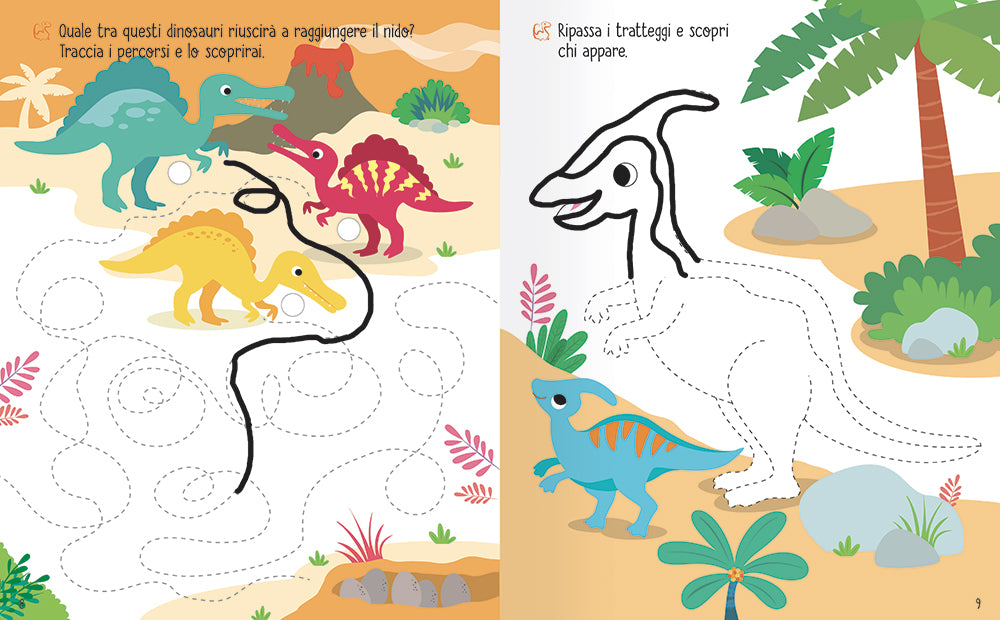 Attacca scrivi cancella - Dinosauri