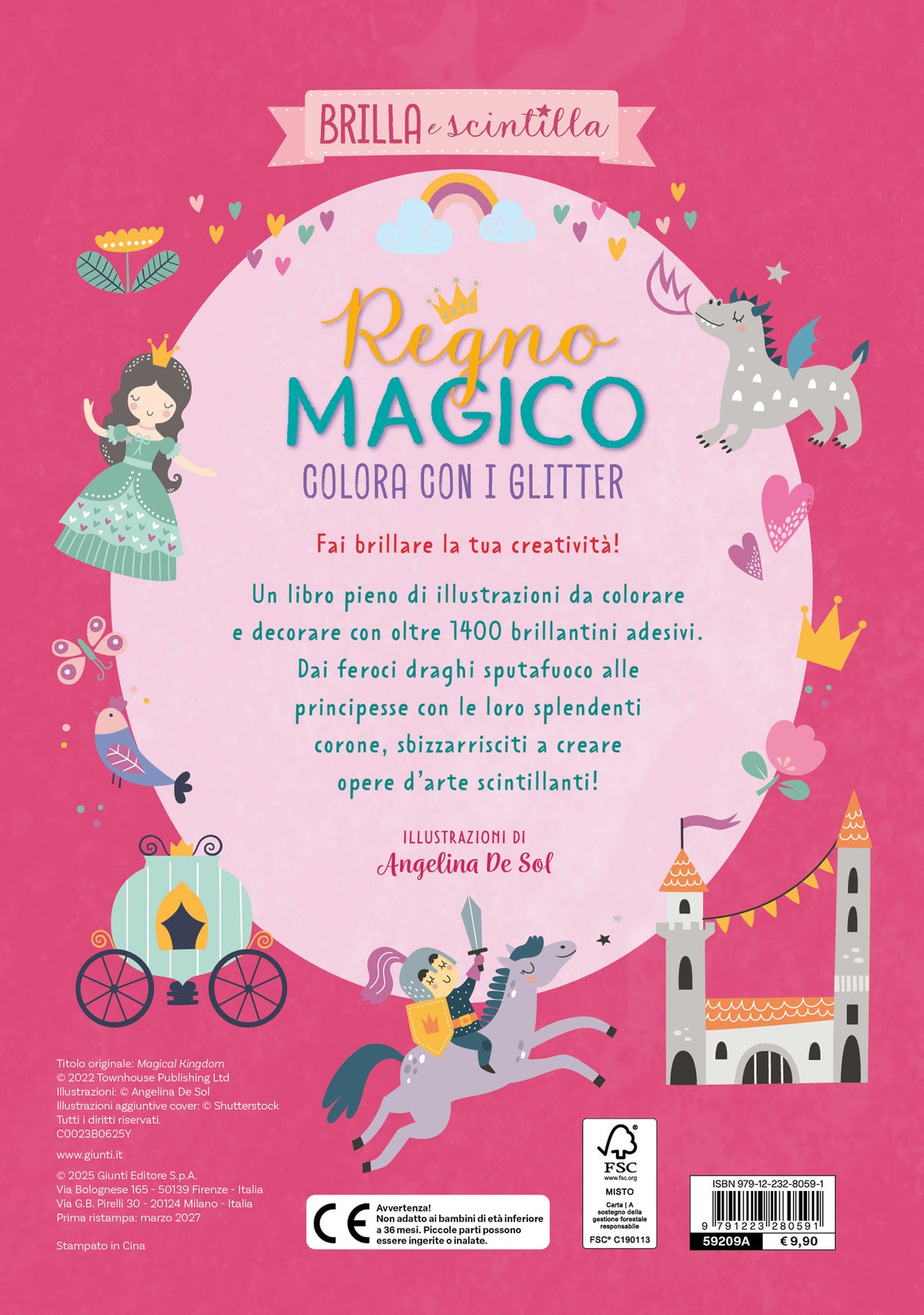 Regno magico. Colora con i glitter