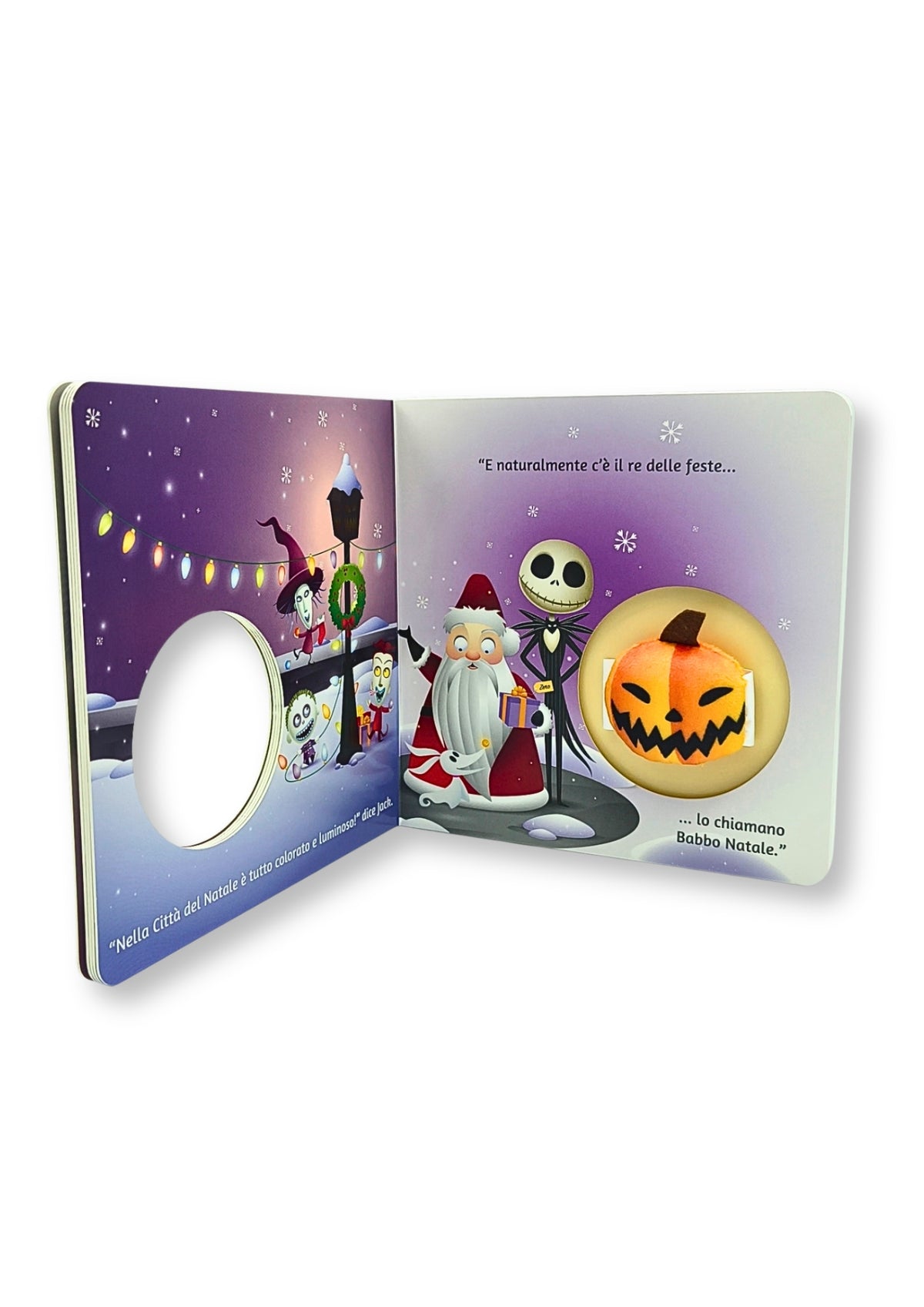 Re delle zucche Toccalibro sonoro Disney The Nightmare before Christmas. Con Zucca magnetica
