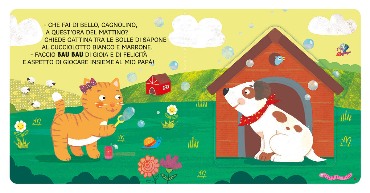 Giochi con me papà?. Con finestrelle giganti